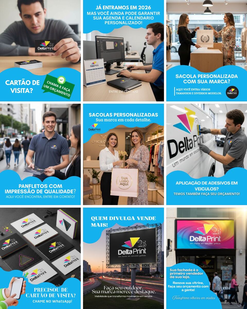 Perfil @graficadeltaprint depois